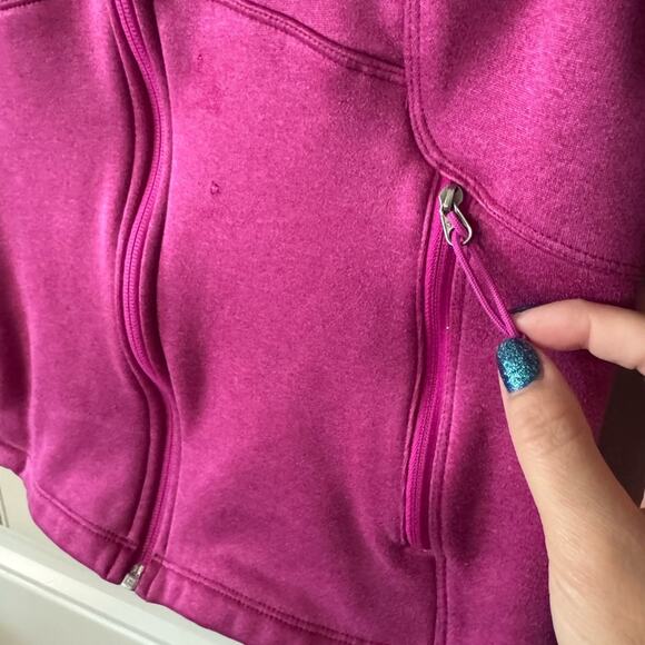 🌄NORTH FACE💗 Women’s Fuchsia Pink Agave Fleece Jacket 💝 (medium) - Picture 10 of 17